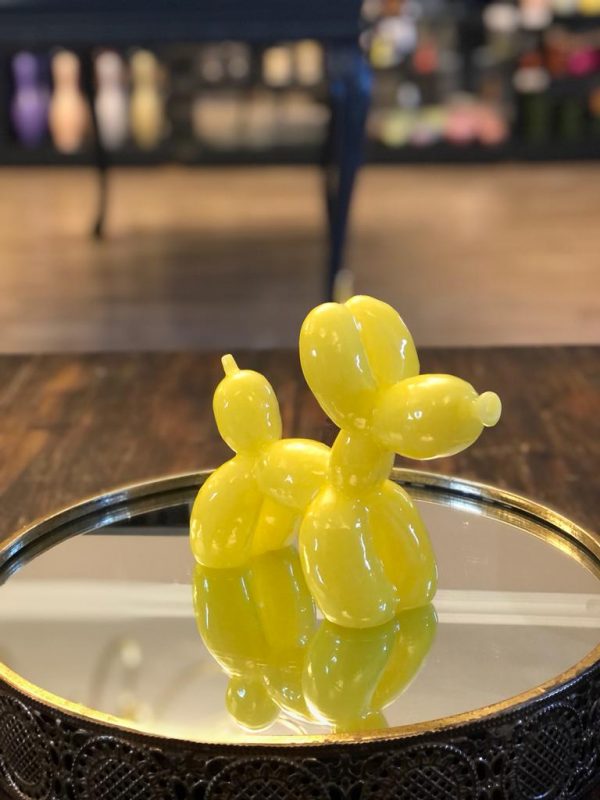 Balon Köpek Mum Sarı Parlak