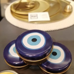 Nazar Boncuğu Teneke Mum