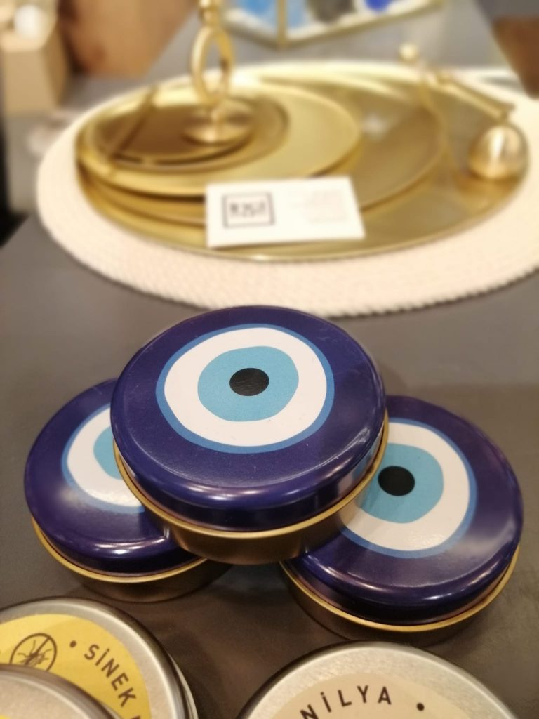 Nazar Boncuğu Teneke Mum